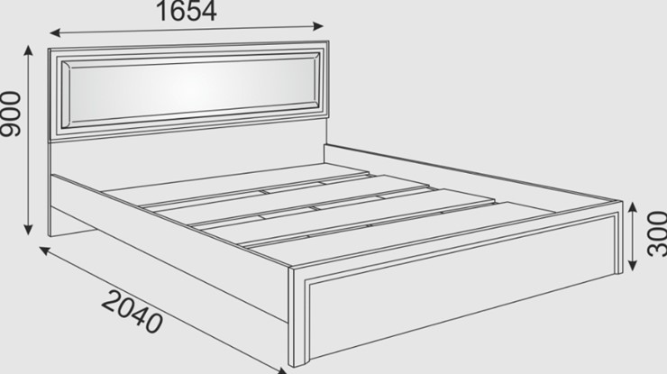 Кровать в спальню Беатрис М09 с мягким изголовьем (Орех Гепланкт) в Тольятти - изображение 1