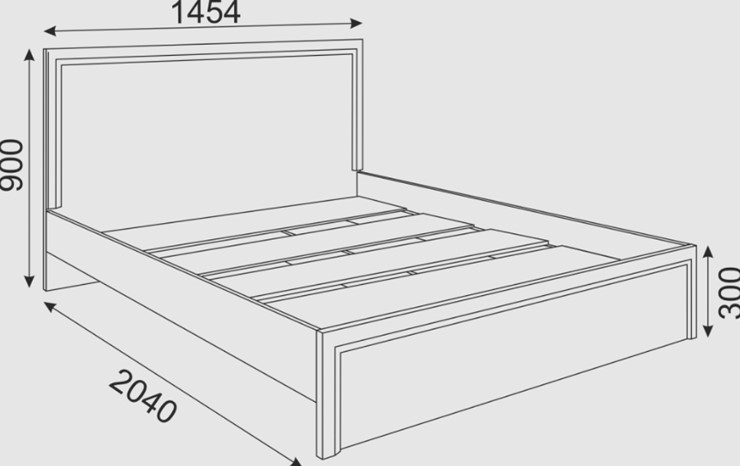 Кровать 2-х спальная Беатрис М16 (Орех Гепланкт) в Самаре - изображение 1