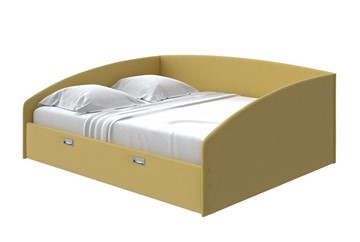 Кровать Bono 160х200, Рогожка (Firmino Канареечный) в Самаре