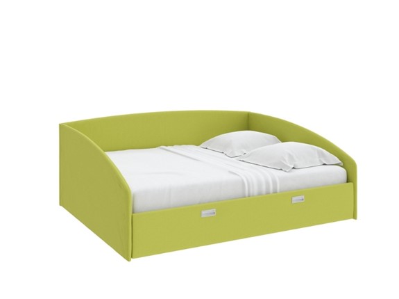 Кровать двуспальная Bono 160х200, Рогожка (Тетра Яблоко) в Самаре - изображение