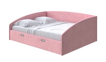 Кровать Bono 160х200, Велюр (Casa Жемчужно-розовый) в Тольятти