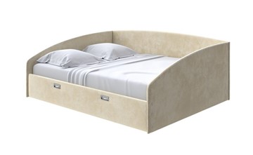 Кровать Bono 160х200, Велюр (Лофти Айвори) в Самаре