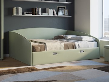 Кровать 2-спальная Bono 180х200, Экокожа (Зеленое яблоко) в Тольятти