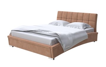 Кровать двуспальная Corso-1L 160x200, Микровелюр (Manhattan Брауни) в Самаре