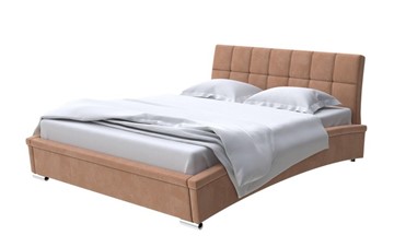 Двуспальная кровать Corso-1L 180х200, Микровелюр (Manhattan Брауни) в Тольятти