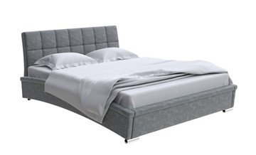 Кровать спальная Corso-1L 180х200, Велюр (Gratta 4 Серый космос) в Самаре