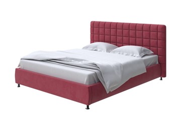 Кровать спальная Corso-3 140x200, Микровелюр (Manhattan Гранатовый) в Тольятти