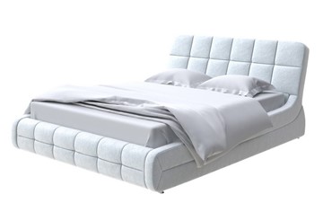Кровать двуспальная Corso-6 160х200, Флок (Бентлей Светло-серый) в Тольятти