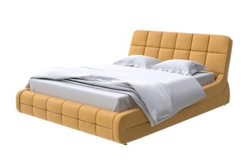 Кровать в спальню Corso-6 200х200, Микрофибра (Diva Шафран) в Самаре