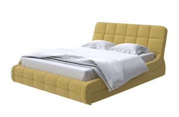 Кровать спальная Corso-6 200х200, Рогожка (Firmino Канареечный) в Самаре
