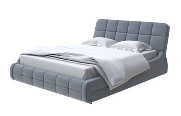 Кровать двуспальная Corso-6 200х200, Велюр (Forest 17 Серый) в Тольятти
