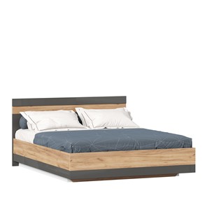 Двуспальная кровать Фиджи 1600 с подъемным механизмом ЛД 659.073, Дуб золотой/Антрацит в Тольятти