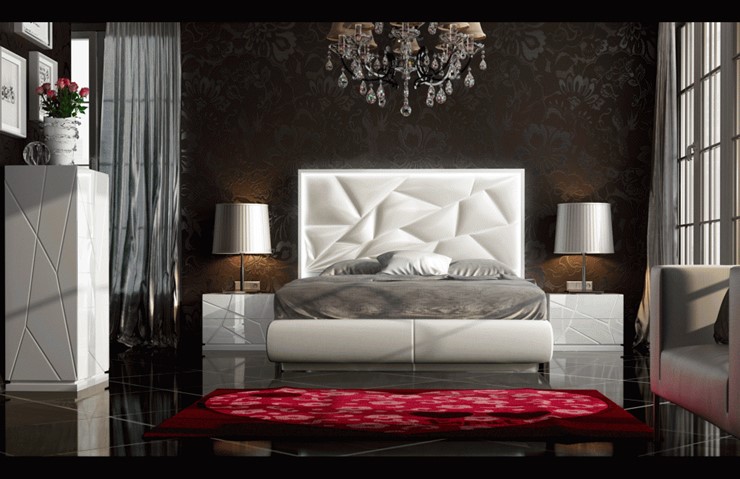 Кровать 2-х спальная FRANCO KIU 1242 с LED подсветкой изголовья (180х200) в Самаре - изображение 11