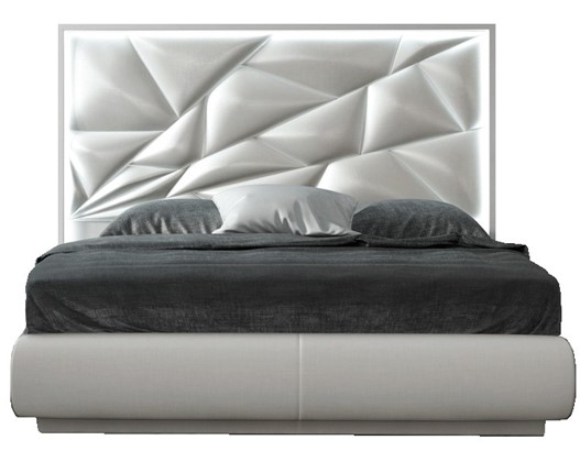 Кровать 2-х спальная FRANCO KIU 1242 с LED подсветкой изголовья (180х200) в Тольятти - изображение