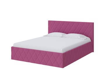 Двуспальная кровать Fresco 140х200, Рогожка (Savana Berry (фиолетовый)) в Самаре