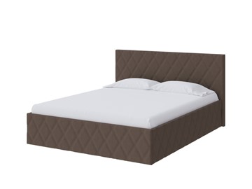 Спальная кровать Fresco 160х200, Рогожка (Savana Chocolate (шоколад)) в Самаре