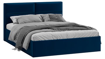 Двуспальная кровать Глосс Тип 1 (Велюр Confetti Blue) в Тольятти