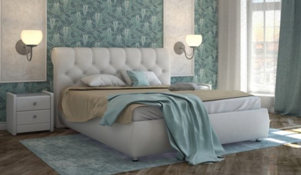 Двуспальная кровать Gondola 100 с ортопедической решеткой 180х200 в Тольятти - изображение