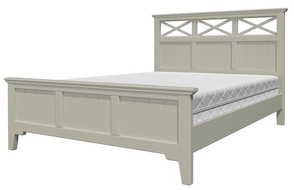 Кровать двуспальная Грация-5 с фисташковым карнизом (Фисташковый) 160х200 в Тольятти - изображение