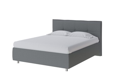 Кровать 2-спальная Lino 180х200, Рогожка (Savana Grey (серый)) в Самаре