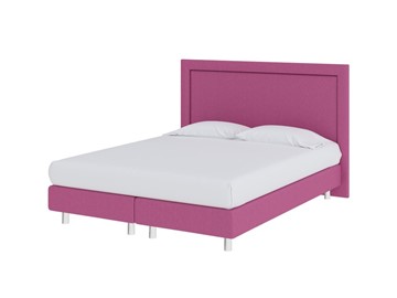 Двуспальная кровать London Boxspring Elite 180х200, Рогожка (Savana Berry (фиолетовый)) в Самаре