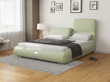 Кровать 2-спальная Лукка 180х200, Экокожа (Зеленое яблоко) в Тольятти