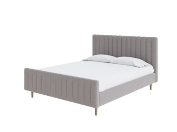 Двуспальная кровать Madison 140x200, Искусственная шерсть (Лама Светло-серый) в Тольятти