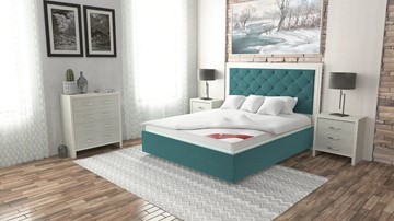 Кровать 2-спальная Манхэттен 180х200 (с основанием), с высотой спинки - 140 см в Самаре - предосмотр 6