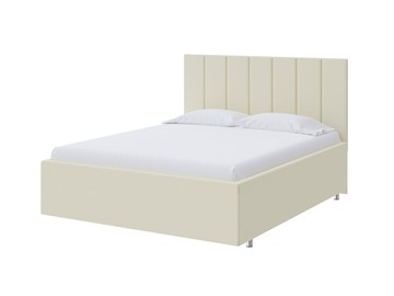 Спальная кровать Modern Large 160х200, Экокожа (Кремовый) в Самаре