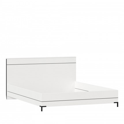 Спальная кровать Норд, 1600, 677.120, белый/черный в Самаре - изображение