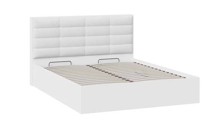 Кровать в спальню с подъемным механизмом Агата тип 1 (Белый) в Тольятти - изображение 1