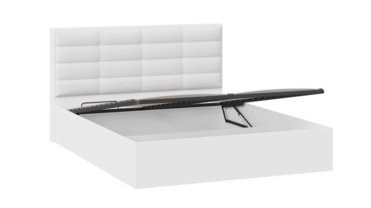 Кровать в спальню с подъемным механизмом Агата тип 1 (Белый) в Самаре - изображение 2