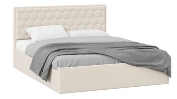 Кровать 2-х спальная с подъемным механизмом Порто (Велюр Confetti Cream) без заглушины в Самаре