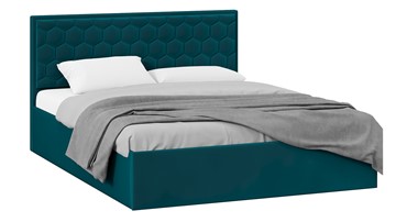 Кровать 2-х спальная с подъемным механизмом Порто (Велюр Confetti Izumrud) без заглушины в Самаре