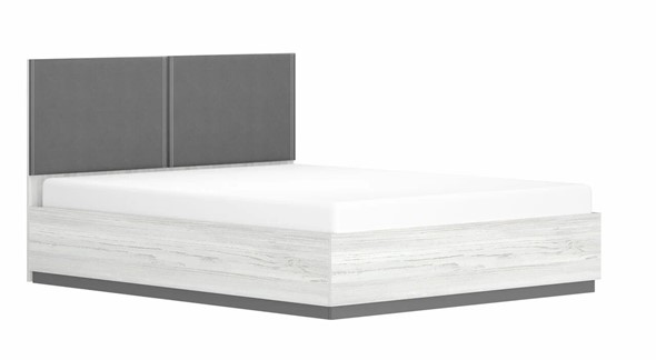 Кровать с подъемным механизмом двуспальная Винтер-16, винтерберг/темно-серый/спейс графит в Самаре - изображение