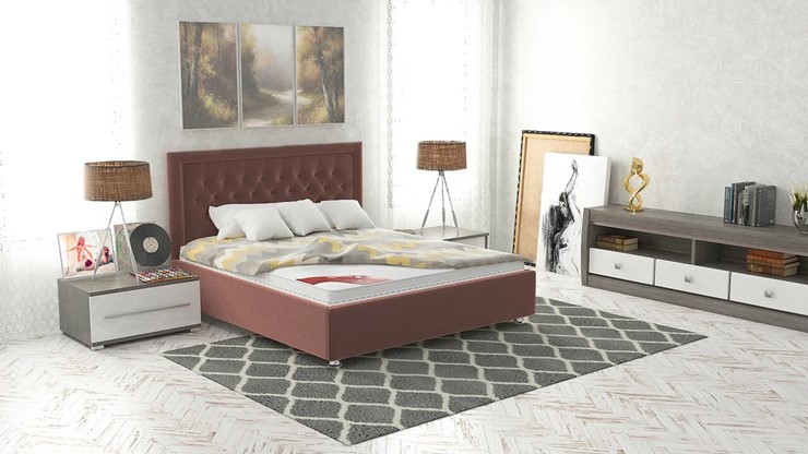 Спальная кровать Валенсия 160х200 (с основанием) в Самаре - изображение 7