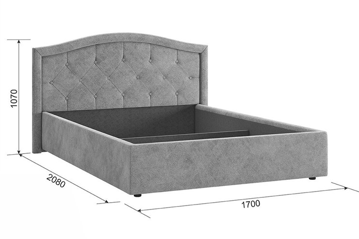 Спальная кровать Верона 2 1.4, Какао (велюр) в Самаре - изображение 3