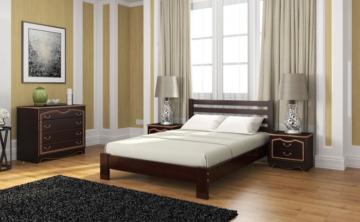 Кровать двуспальная Вероника (Белый Античный) 160х200 в Самаре - изображение 4