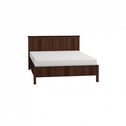 Спальная кровать Sherlock 43 + 3.1 Основание с гибкими ламелями металл 1400, Орех шоколадный в Тольятти - изображение