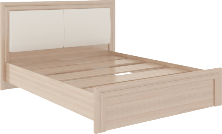 Кровать 2-спальная Глэдис М31 (Шимо светлый/Белый текстурный) в Самаре - изображение 1