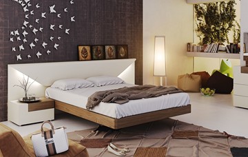 Полутороспальная кровать Elena с подсветкой (160x200) в Самаре - предосмотр 1