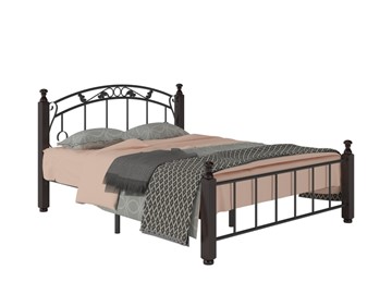 Двуспальная кровать Гарда 5, 160х200, черная в Самаре - предосмотр 1