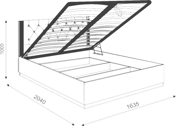 Кровать с подъемным механизмом Тиффани М25 в Самаре - изображение 2