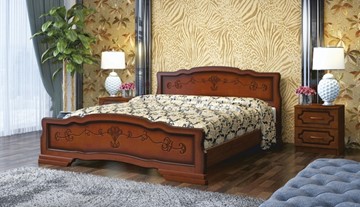 Спальная кровать Карина-6 (Орех) 160х200 в Самаре