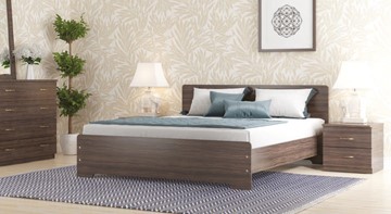 Кровать в спальню СВ-Стиль Золушка, 160х200 с основанием, венге в Самаре