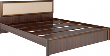 Кровать в спальню Беатрис М09 с мягким изголовьем (Орех Гепланкт) в Сызрани