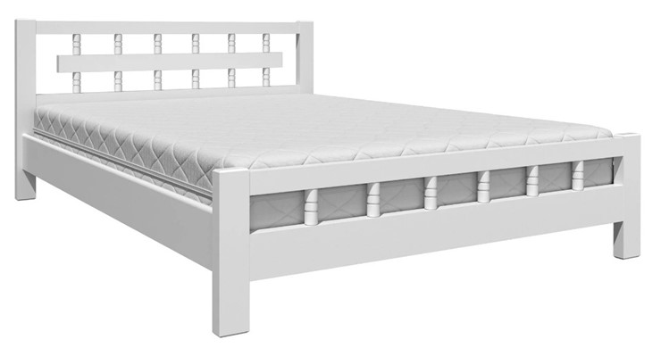 Кровать 1.5-спальная Натали-5 (Белый Античный) 140х200 в Самаре - изображение 1