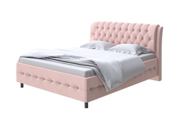 Полутороспальная кровать Como (Veda) 4 140х200, Велюр (Ultra Розовый мусс) в Тольятти