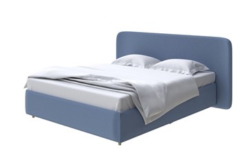 Кровать с бельевым ящиком Lorena 160x200, Велюр (Scandi Cotton 22 Морская гроза) в Самаре