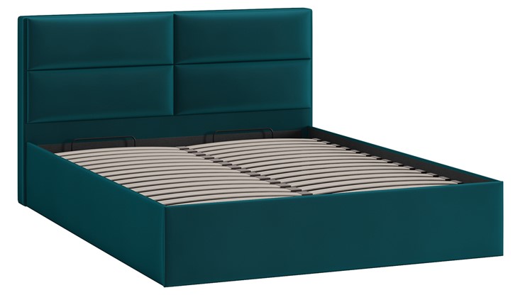 Кровать с механизмом двуспальная Глосс Тип 1 (Велюр Confetti Izumrud) в Самаре - изображение 2